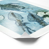 Unterhalb des Meeres Fotodruck (Ecke)