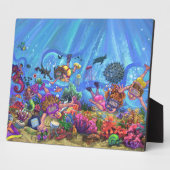 Unterhalb des Meeres Fotoplatte (Seite)