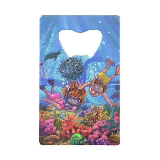 Unterhalb des Meeres Geldkarten Flaschenöffner (Vorderseite)