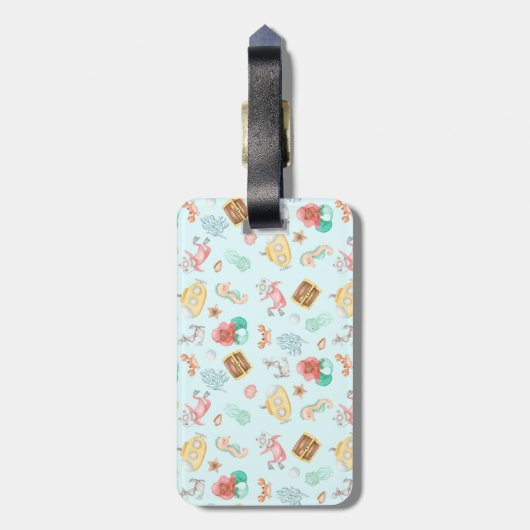 Unterhalb des Meeres Gepäckanhänger (Rückseite vertikal)