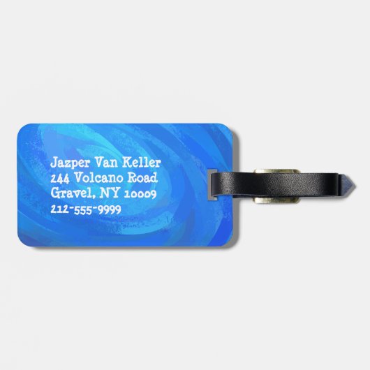 Unterhalb des Meeres Gepäckanhänger (Rückseite horizontal)