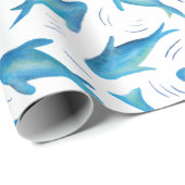 Unterhalb des Meeres Geschenkpapier (Rolleneckpunkt)