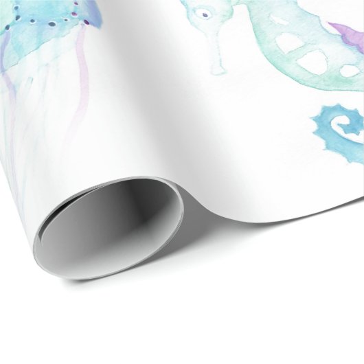 Unterhalb des Meeres Geschenkpapier (Rolleneckpunkt)