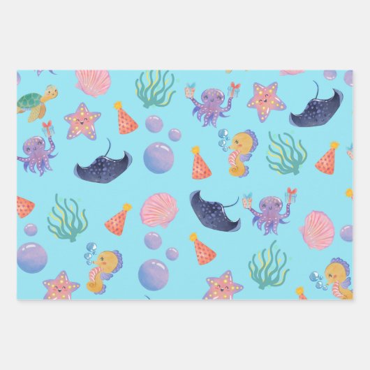 Unterhalb des Meeres Geschenkpapier Set (Vorderseite 3)