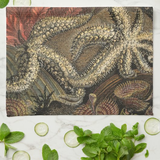 Unterhalb des Meeres Geschirrtuch (Gefaltet)