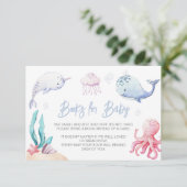 Unterhalb des Meeres gibt es Kinderduschbücher für Begleitkarte (Stehend Vorderseite)