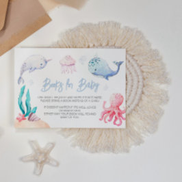 Unterhalb des Meeres gibt es Kinderduschbücher für Begleitkarte