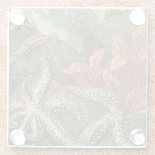 Unterhalb des Meeres Glasuntersetzer (Rückseite)