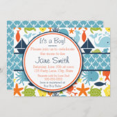 Unterhalb des Meeres, Kinderdusche Einladung (Vorne/Hinten)