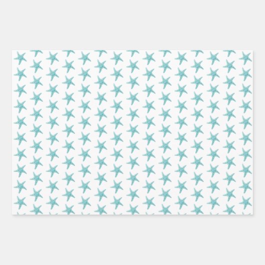 Unterhalb des Meeres leben Meerestiere Geschenkpapier Set (Vorderseite 3)