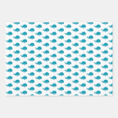 Unterhalb des Meeres leben Meerestiere Geschenkpapier Set (Vorderseite)