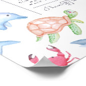 Unterhalb des Meeres | Lieblings-Dinge Geburtstag  Poster (Ecke)