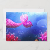 Unterhalb des Meeres mit Foto Landschaft Einladung (Rückseite)