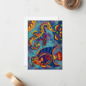 Unterhalb des Meeres Mitteilungskarte (Vorderseite/Rückseite Beispiel)