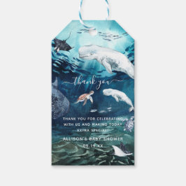 Unterhalb des Meeres | Ocean Baby Show Vielen Dank Geschenkanhänger