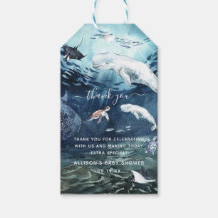 Unterhalb des Meeres Ocean Baby Show Vielen Dank Geschenkanhänger