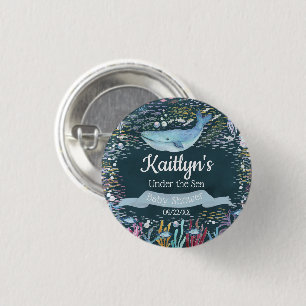 Unterhalb des Meeres   Ocean Themed Baby Dusche Button