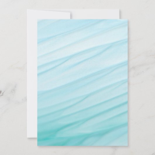 Unterhalb des Meeres | Ocean Themed Baby Dusche Dankeskarte (Rückseite)