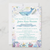 Unterhalb des Meeres | Ocean Themed Baby Dusche Einladung (Vorderseite)