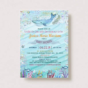 Unterhalb des Meeres   Ocean Themed Baby Dusche Einladung