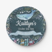 Unterhalb des Meeres | Ocean Themed Baby Dusche Pappteller (Vorderseite)