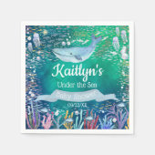 Unterhalb des Meeres | Ocean Themed Baby Dusche Serviette (Vorderseite)