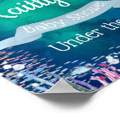 Unterhalb des Meeres | Ocean Themed Baby Dusche Wi Poster (Ecke)