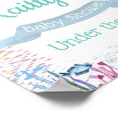 Unterhalb des Meeres | Ocean Themed Baby Dusche Wi Poster (Ecke)