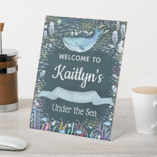 Unterhalb des Meeres   Ocean Themed Baby Dusche Wi Sockelschild