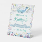 Unterhalb des Meeres | Ocean Themed Baby Dusche Wi Sockelschild (Vorderseite)