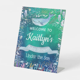 Unterhalb des Meeres | Ocean Themed Baby Dusche Wi Sockelschild