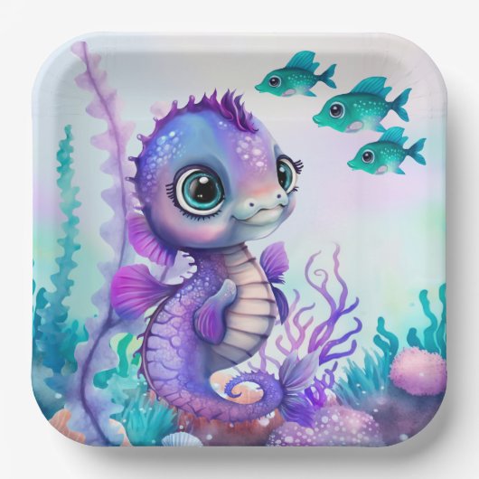 Unterhalb des Meeres Pappteller (Vorderseite)