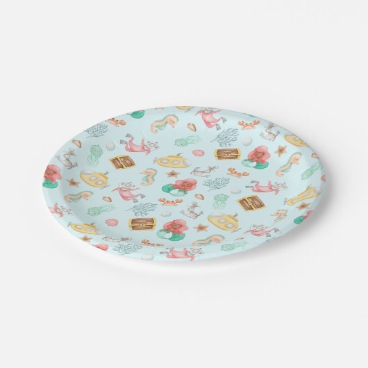 Unterhalb des Meeres Pappteller (Schrägansicht)