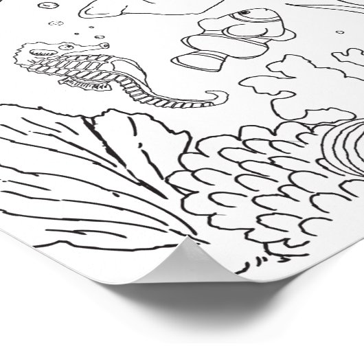 Unterhalb des Meeres Poster (Ecke)