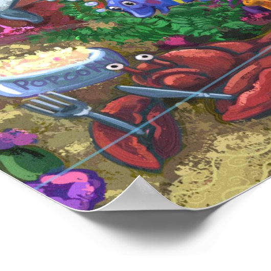 Unterhalb des Meeres Poster (Ecke)