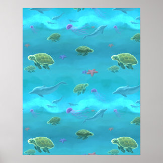 Unterhalb des Meeres Poster