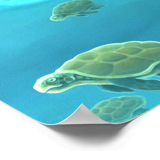 Unterhalb des Meeres Poster (Ecke)