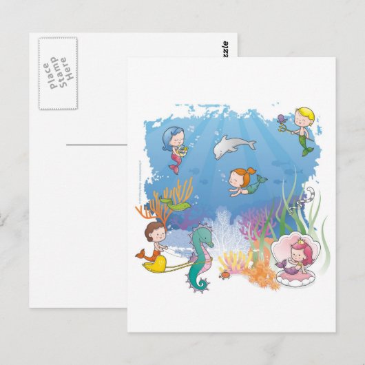 Unterhalb des Meeres Postkarte (Vorne/Hinten)