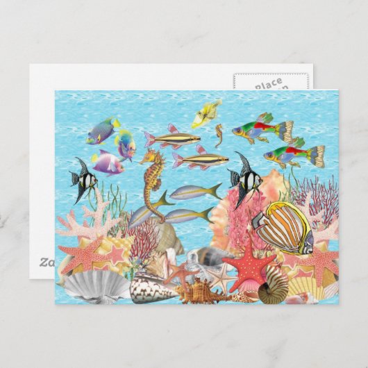 Unterhalb des Meeres Postkarte (Vorne/Hinten)