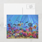 Unterhalb des Meeres Postkarte (Vorne/Hinten)