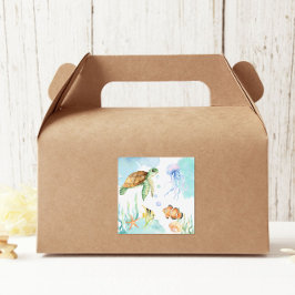 Unterhalb des Meeres Quadratischer Aufkleber