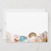 Unterhalb des Meeres Quinceanera Seashells Foto Einladung (Rückseite)