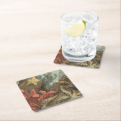 Unterhalb des Meeres Rechteckiger Pappuntersetzer (Vor Ort)