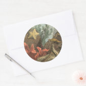 Unterhalb des Meeres Runder Aufkleber (Umschlag)