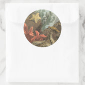 Unterhalb des Meeres Runder Aufkleber (Tasche)