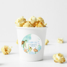 Unterhalb des Meeres Runder Aufkleber