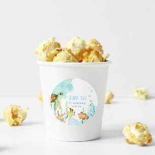 Unterhalb des Meeres Runder Aufkleber