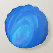 Unterhalb des Meeres Rundes Kissen (Rückseite)