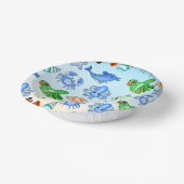 Unterhalb des Meeres | Sea Creatures Baby Shooter Pappteller (Gewinkelt)