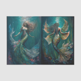 Unterhalb des Meeres Seidenpapier